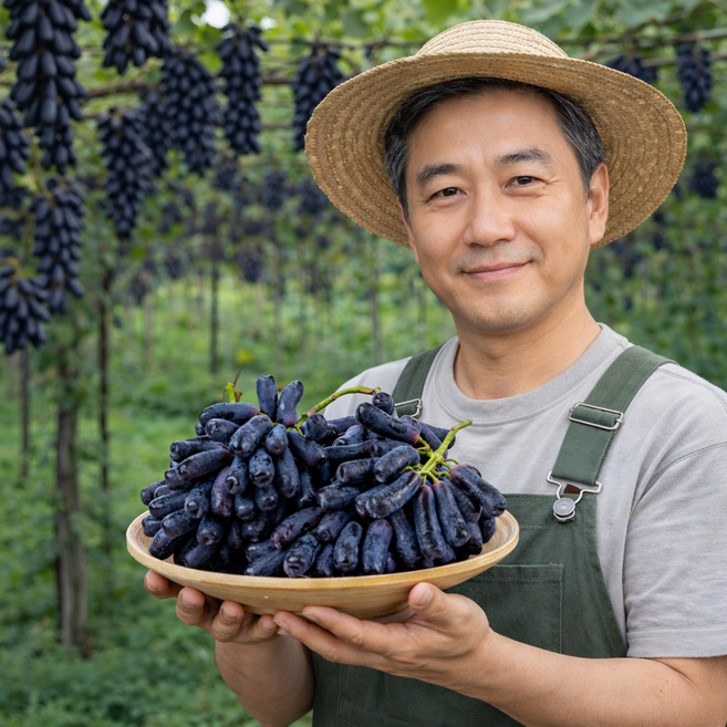 노씨고집 프리미엄 블랙사파이어포도 가지포도, 1개, 8.2kg (정품)