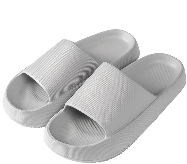 라이프서치 미끄럼 방지 쿠션 슬리퍼, 그레이, 1개