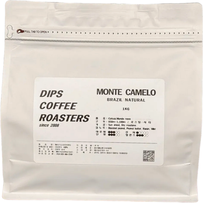 [특가상품]브라질 몬테까르멜로 1kg 딥스커피 프리미엄 원두커피, 1개