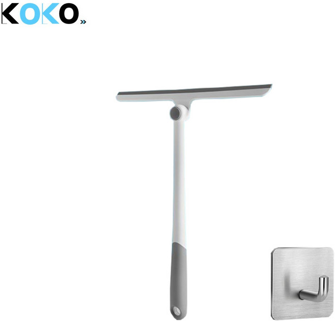 KOKO 360도 싹쓸 롱 스퀴지 바닥 주방 유리 거울 물기제거기, 1개