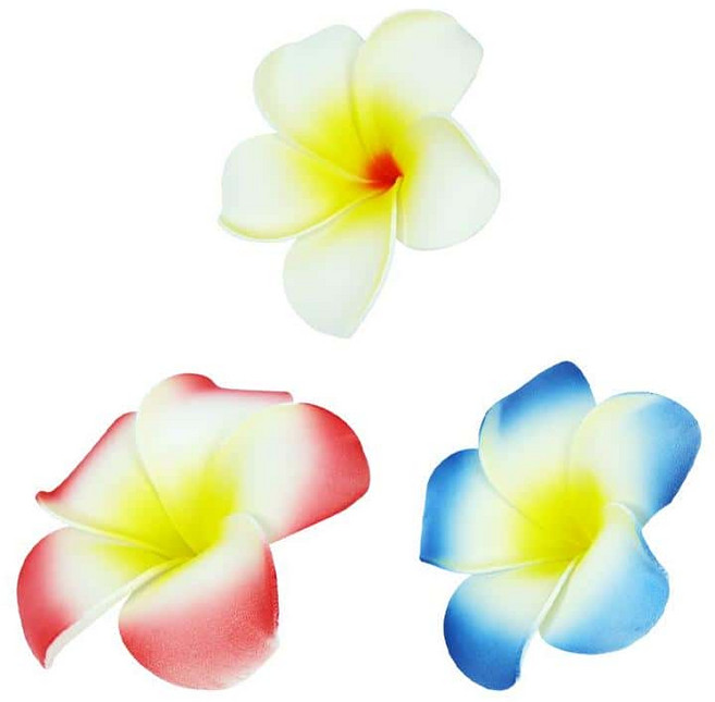 단비가 하와이 플루메리아 조화 여름악세사리, 블루