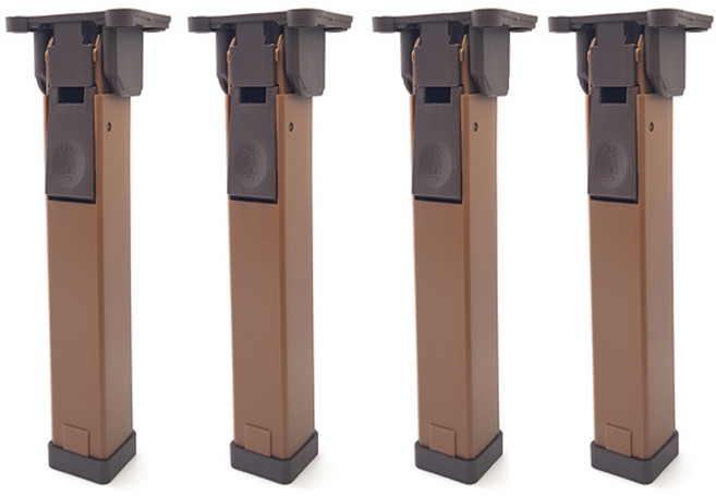 국산 상다리 접이식 엔틱 브라운 4P 1SET 탁자 테이블 책상 밥상 발 다리 좌식, FN320.상다리 엔틱 브라운, 4개