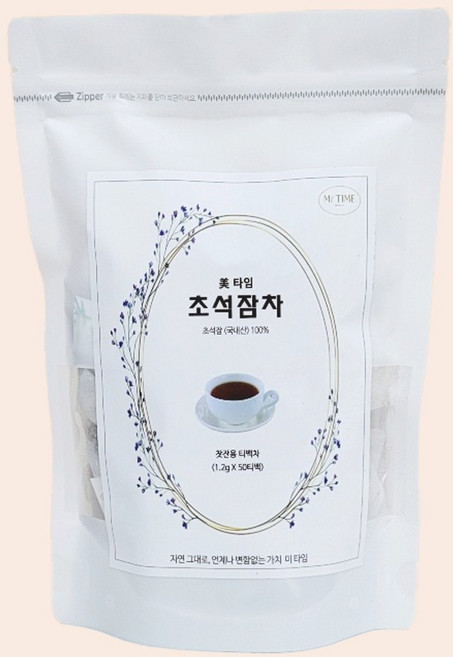 미타임 국산 초석잠 티백차 PLA 티백, 2개, 50개입, 1.2g