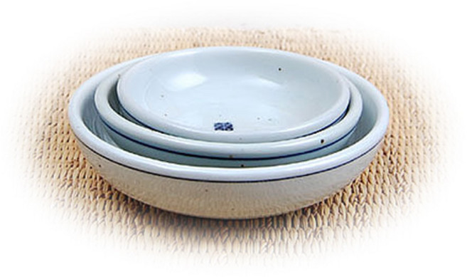 단고재 희고백자 원찬기 세트(3P / 1 2 3호) 찬기 그릇 식기 원찬기 사각찬기 앞접시, 백자, 3개