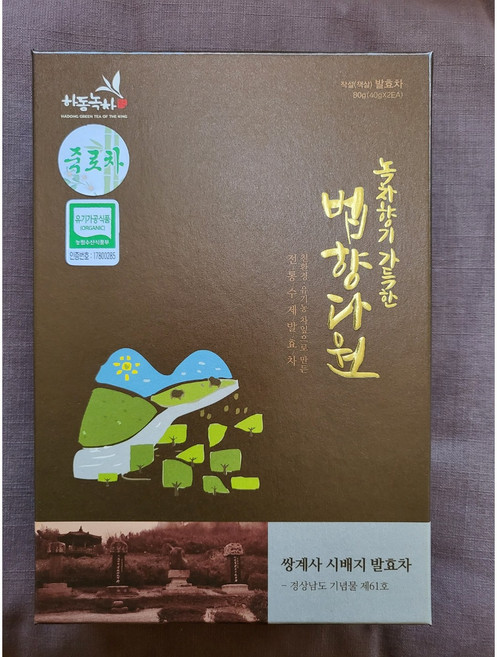 법향 죽로발효차 80g, 1개, 1개입