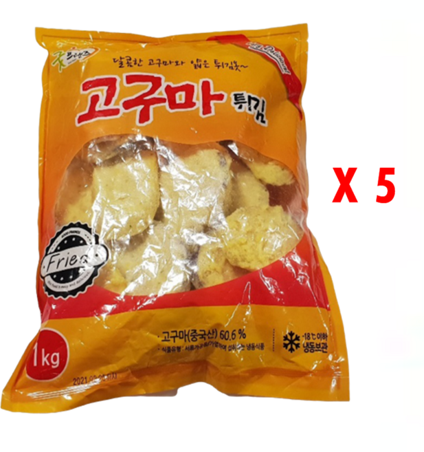 굿프랜즈 고구마튀김1kgx5개묶음, 5개, 5kg