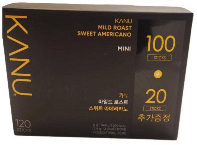 카누 마일드 스위트 미니 120개입 (100+20T) 348g