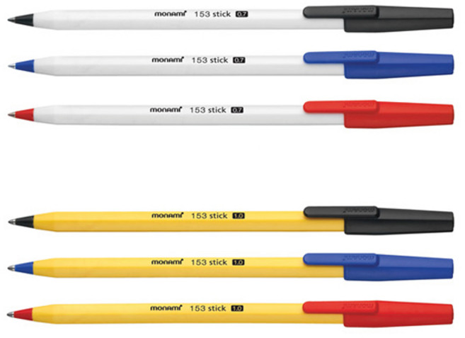 모나미 153 스틱 유성펜 12자루, 1.0mm청