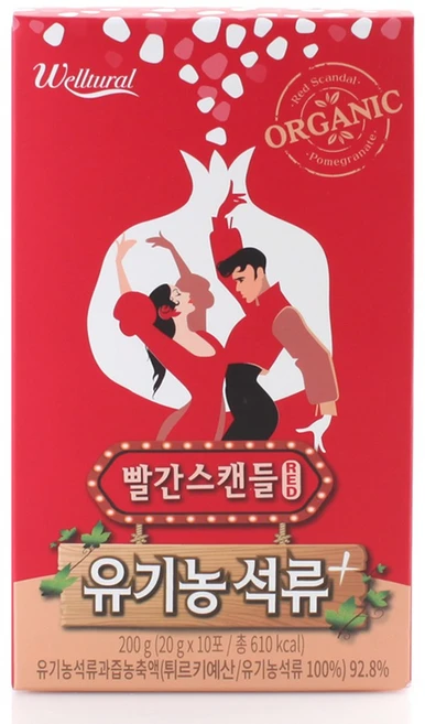 빨간스캔들 RED 유기농 석류+ 600g (200g*3박스), 200g, 3박스 - 쿠팡
