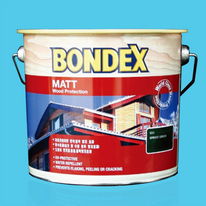 본덱스 오일스테인 2.5L 유성/외장용 오일스텐 우드스테인, 티크, 1개