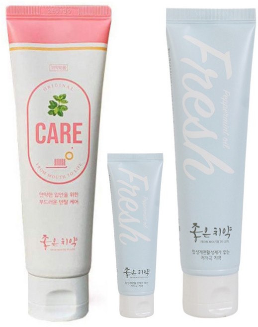 닥터초이스 케어/프레쉬 좋은 치약 천연 항암 구내염 구강건조증 임산부 입냄새 잇몸출혈, 좋은치약 프레쉬(구치케어)-하늘색, 1개