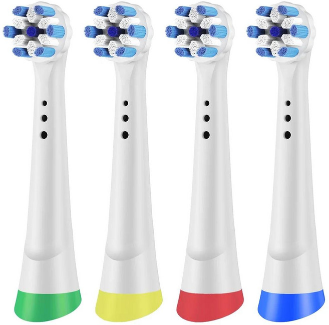 오랄비 iO 전동 칫솔 2 3 4 5 6 7 8 9 10 시리즈 호환 교체용, 05 White-4 Pcs