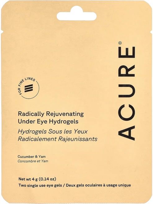 ACURE Radically Rejuvenate 언더 아이 하이드로겔 일회용 젤 2정 4g(0.14oz) ACURE (아큐어), ACURE, Radically Rejuvenate, 언 - 쿠팡