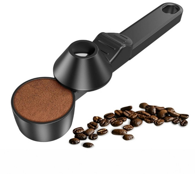 재사용 가능한 포드용 커피 스쿠프 및 깔대기 2테이블스푼 분쇄 커피 단백질 분말 측정 도구