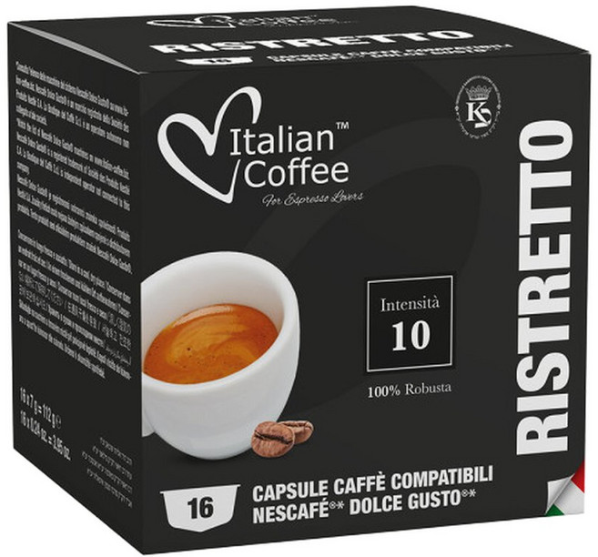 이탈리안커피 캡슐커피 돌체구스토 리스트레토 16캡슐, 7g, 16개입, 1개