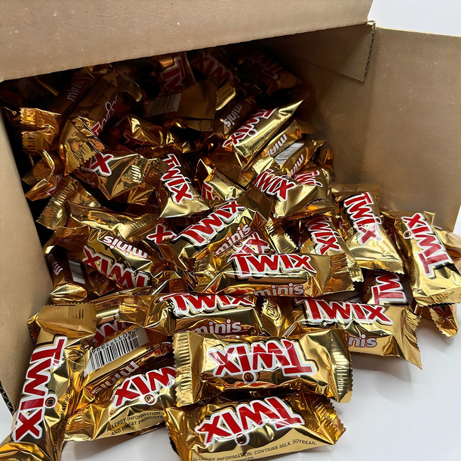 트윅스 미니 초코바 대용량 간식용 초콜릿 60봉, 60개