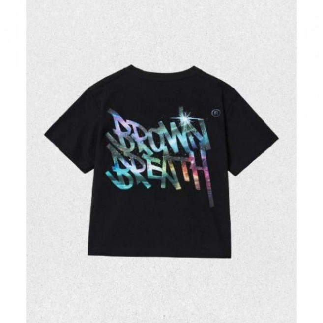 매장정품 브라운브레스 BROWNBREATH W AURORA CROP TAG TEE - BLACK BKMWSTC03BK 1438904