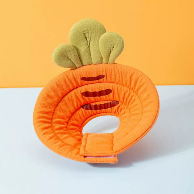 반려동물 넥카라 긁힘방지 상처보호 중성화 수술 강아지 고양이 넥카라, 1개, 당근