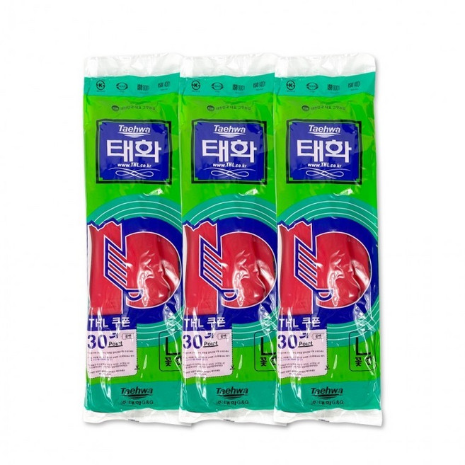 태화 고무장갑 모음, 핑크, 대(L), 1개