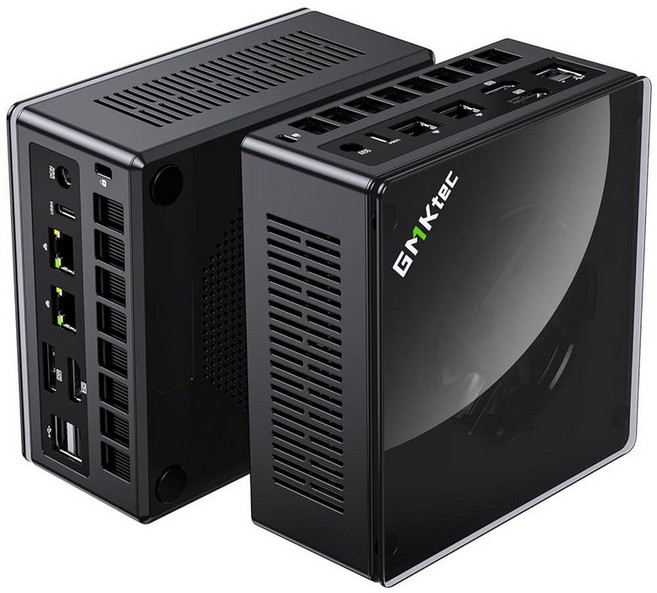 GMKtec 게이밍 미니 PC K8 플러스 AMD 라이젠 7 8845HS(8C/16T 최대 5.1GHz) 32GB DDR5 RAM 1TB SSD 데스크탑 컴퓨터 듀얼 NIC, GMKtec 게이밍 미니 PC K8 플러스 AMD 라이