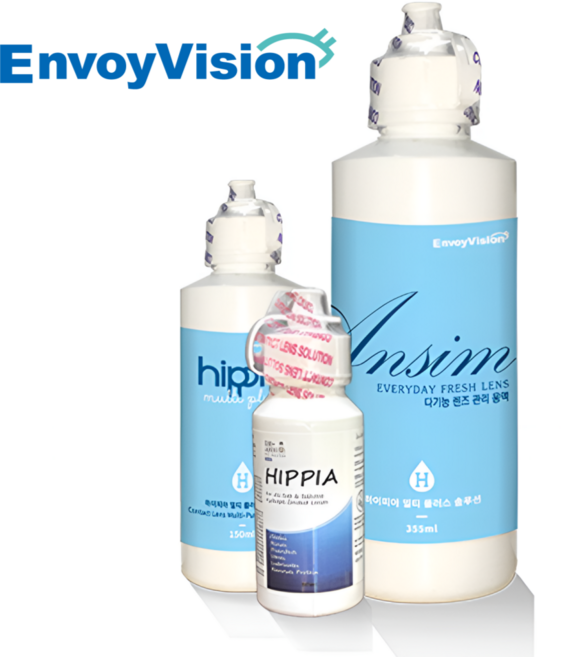 하이피아 렌즈 세척액 보존액 식염수, 1개, 355ml