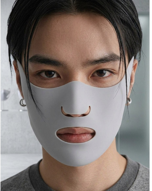 1+1+1 스포츠 마스크 자외선 차단 실크 러닝 골프 낚시 등산 야외활동, 1개, 회색+회색+회색