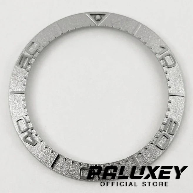 호환 38mm 시계 베젤 Seamaster 300 링 용 다른 스타일 인서트 수리 서클 시계 교체 부품, 12 Silver