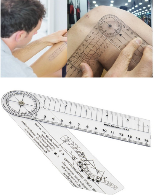 무릎재활측정 관절각도계 가정 의료용 고니어미터 측각기 꺽인자 가성비, 1개