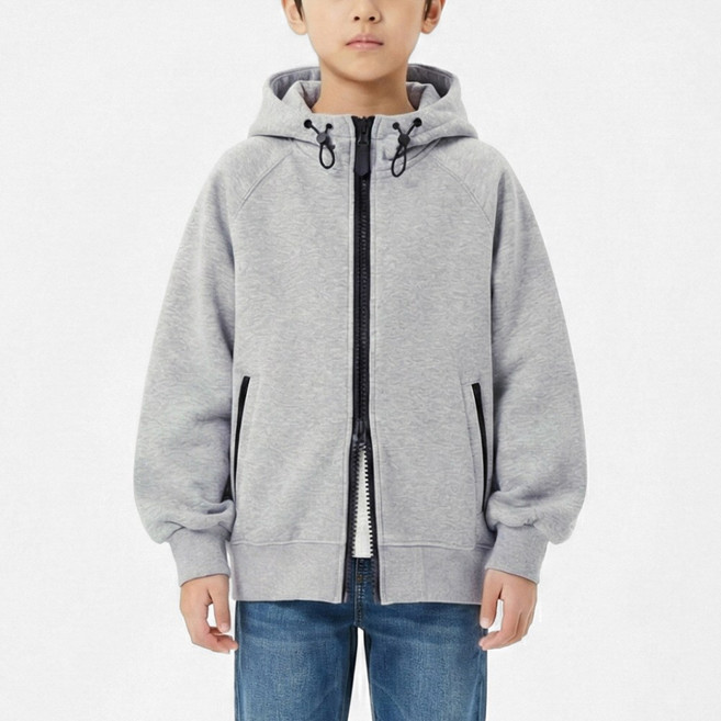 지디오 주니어 남아 후드 집업 점퍼 투웨이 지퍼 자켓 봄 가을 초등학생 아우터