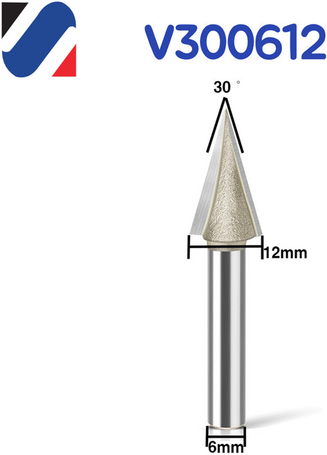트리머비트 삼각비트 30도 6mm V300612, 1개
