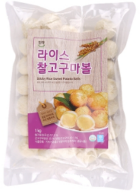 맘마 달콤바삭 찰라이스 고구마볼 1kg, 16개