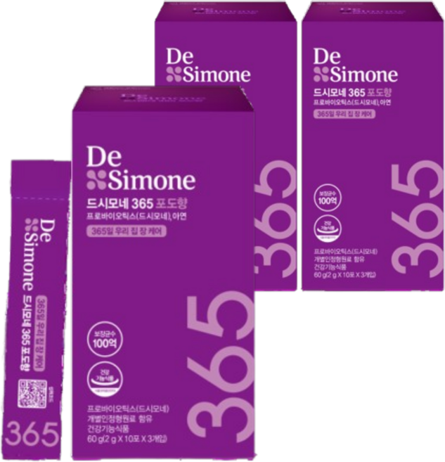 드시모네 프로바이오틱스 365 포도향, 3박스