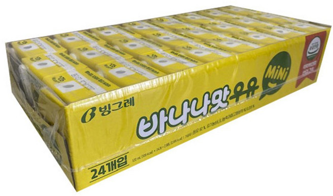 빙그레 바나나맛 우유 미니 120ml x 24개