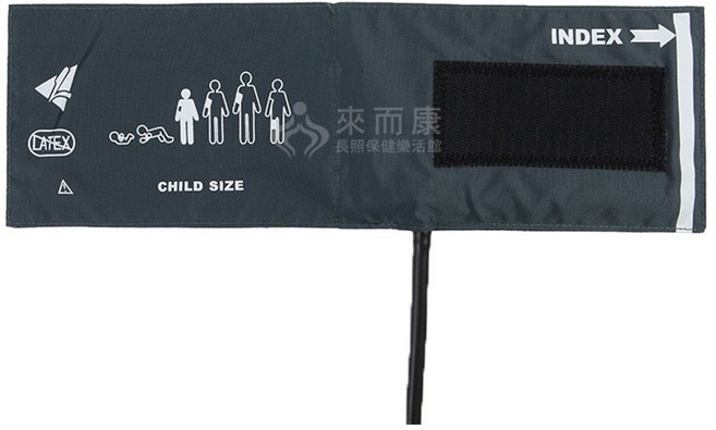 來而康 隆羽 小兒型 單管血壓壓脈帶, 1個, EL1-LY701172-01 販售內容不含血壓計主機