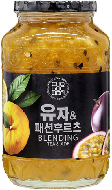 초록원 유자 앤 패션후르츠 액상차, 1kg, 1개, 1개입