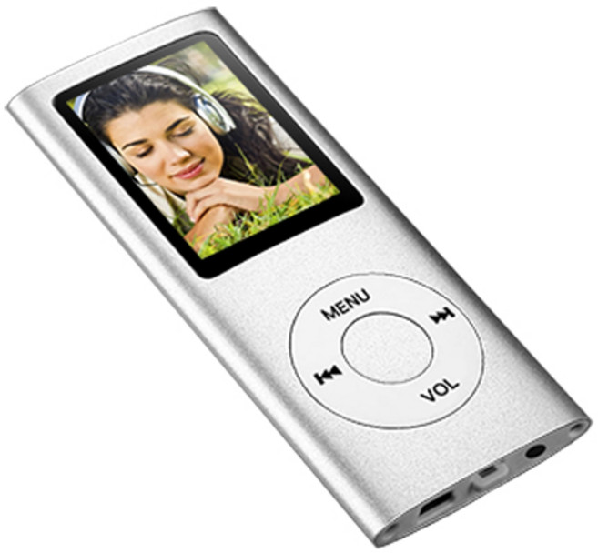 輕巧高音質MP3音樂播放器 支援記憶卡擴充 長效續航, silver, VT300(銀白色)