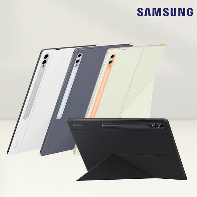 삼성정품 갤럭시탭S10플러스 스마트 북커버 폴리오 케이스 탭S9플러스 탭S9FE플러스 호환 S펜 수납 세로거치 EF-BX810 N, 1개