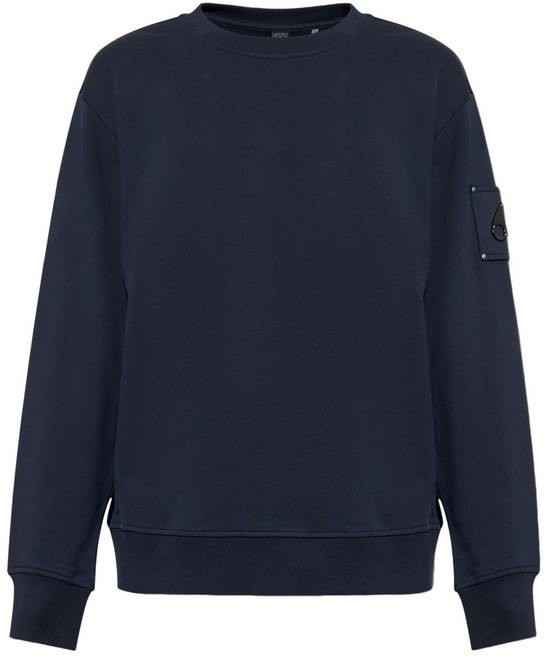 무스너클 로고 패치 스웨트셔츠