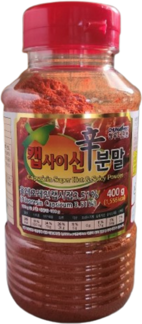 식당용 매운 캡사이신분말(청우 400g)X4, 4개, 400g