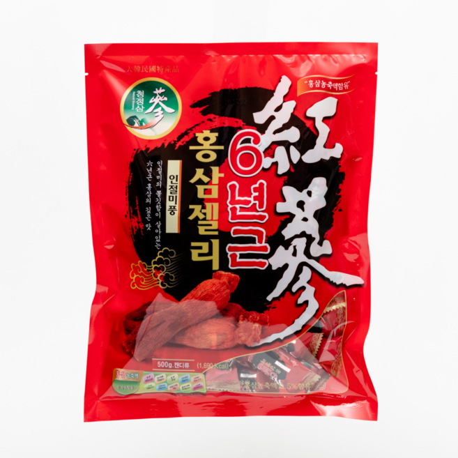 청정인삼 6년근 고함량 홍삼 젤리, 500g, 1개