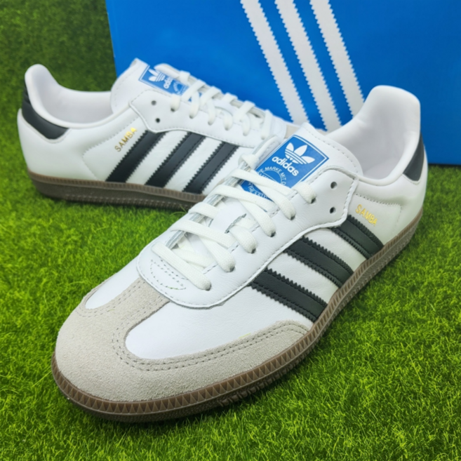 [정품] 아디다스 삼바 OG 운동화 여성 스니커즈 블랙 화이트 오리지널 (JWD 양말증정)