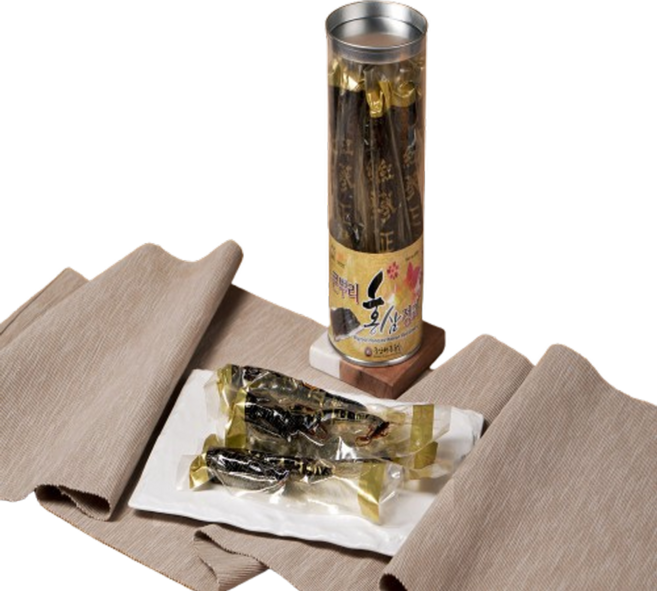 금산에서 만든 홍삼간식 큰뿌리홍삼정과 400g 원통포장 몸에 좋고 맛도 좋은 홍삼선물, 1개