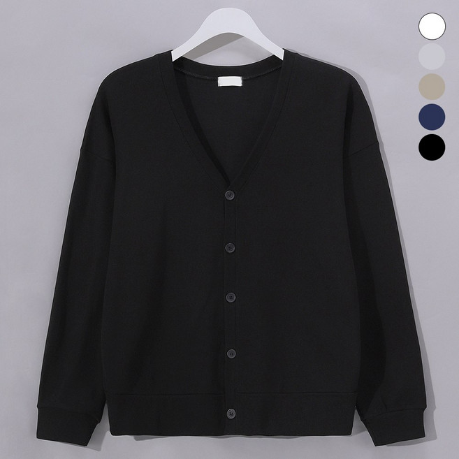 후앙스 데일리 오버핏 양면 브이넥 니트 가디건 GZCP-5214