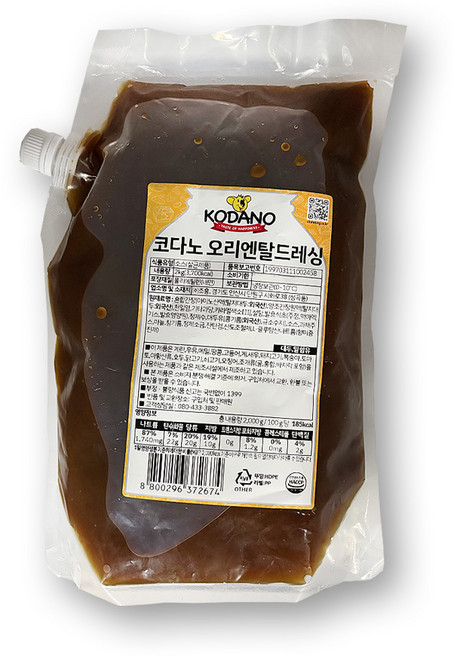 코다노 오리엔탈 드레싱 2kg 냉장, 1개