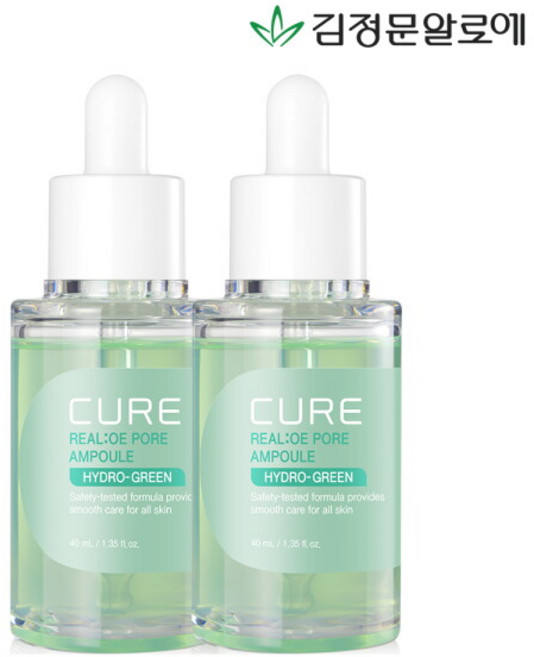 김정문알로에 큐어 리알로에 포어 앰플, 40ml, 2개