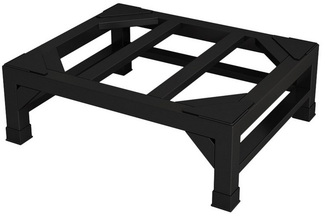 세탁기 받침대 건조기선반 다용도실 고정대 드럼세탁기 두꺼운 철제 세탁기장 40x40x30, 블랙 가로60X깊이55X높이20도톰