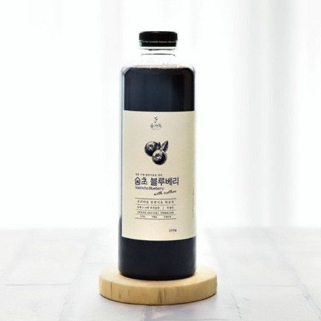 숨초 천연 발효 식초 블루베리 1000ml, 3개, 1kg