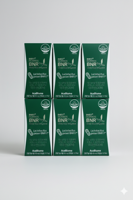 BNR17 비에날씬 프로 체지방감소 모유유래 다이어트 유산균 락토바실러스 캡슐, 6개, 30정