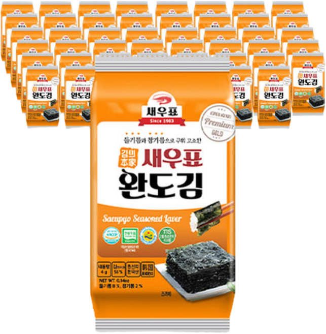새우표 완도 도시락김 4g x 48봉