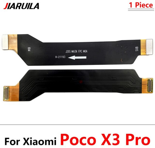 휴대폰 핸드폰 스마트폰 수리 부품 샤오미 호환 포코 X3 NFC F3 F1 F2 X4 M4 프로 4G 5G 메인 마더보드 커넥터 LCD 디스플레이 플렉스 케이블 교체 리본, 1개, [02] Poco X3 Pro Main